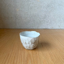 Load image into Gallery viewer, Handmade speckled espresso cup made by Ruth Byrne in Orange NSW