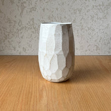 Load image into Gallery viewer, Faceted Vase Speckled