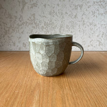 Load image into Gallery viewer, Handmade large faceted mug in eucalyptus by Ruth Byrne, BYRNT Ceramics Orange NSW