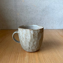 Load image into Gallery viewer, Handmade faceted mug in shino by Ruth Byrne, BYRNT Ceramics, Orange NSW