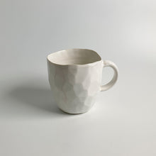 Load image into Gallery viewer, The 'Faceted Mug' White