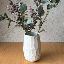 Load image into Gallery viewer, Faceted Vase Speckled
