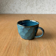 Load image into Gallery viewer, Espresso cup- with handle Turquoise blue
