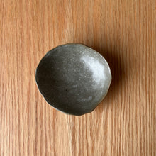 Load image into Gallery viewer, top view of eucalyptus oil dish showing inside and rim
