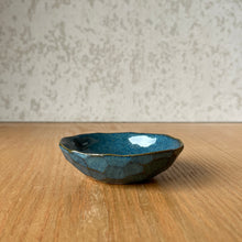 Load image into Gallery viewer, Handmade oil dish in turquoise blue by Ruth Byrne, BYRNT Ceramics Orange NSW
